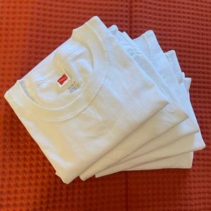Hanes - Plain White T-Shirts - 5 Pack - XL